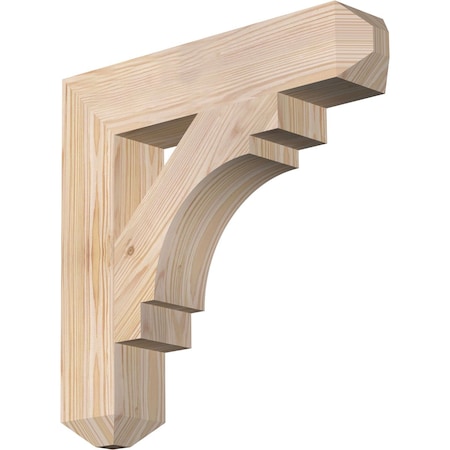 Ekena Millwork Merced Craftsman Smooth Bracket, Douglas Fir, 3 1/2"W x 18"D x 18"H BKT04X18X18MRC04SDF